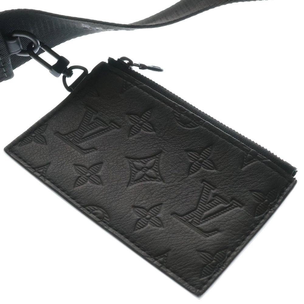 LOUIS VUITTON(ルイヴィトン) モノグラムシャドウ ガストン ウエアラブルウォレット ショルダーバッグ 2WAY クラッチバッグ ブラック M81115