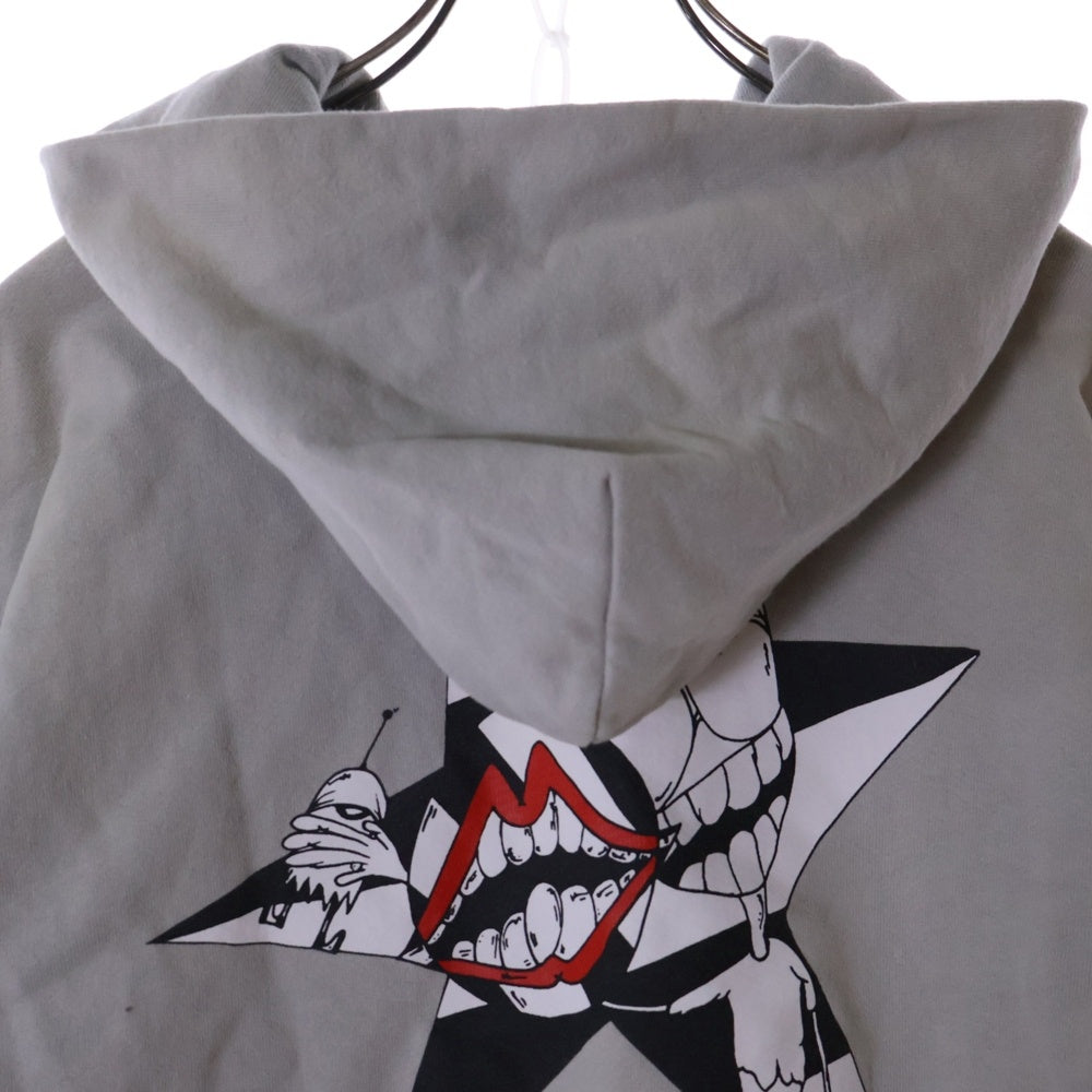CHROME HEARTS(クロムハーツ) ×MATTY BOY PPO SUGGEST SPACE GRY HD PLVR マッティボーイ プリント スウェットプルオーバーパーカー グレー