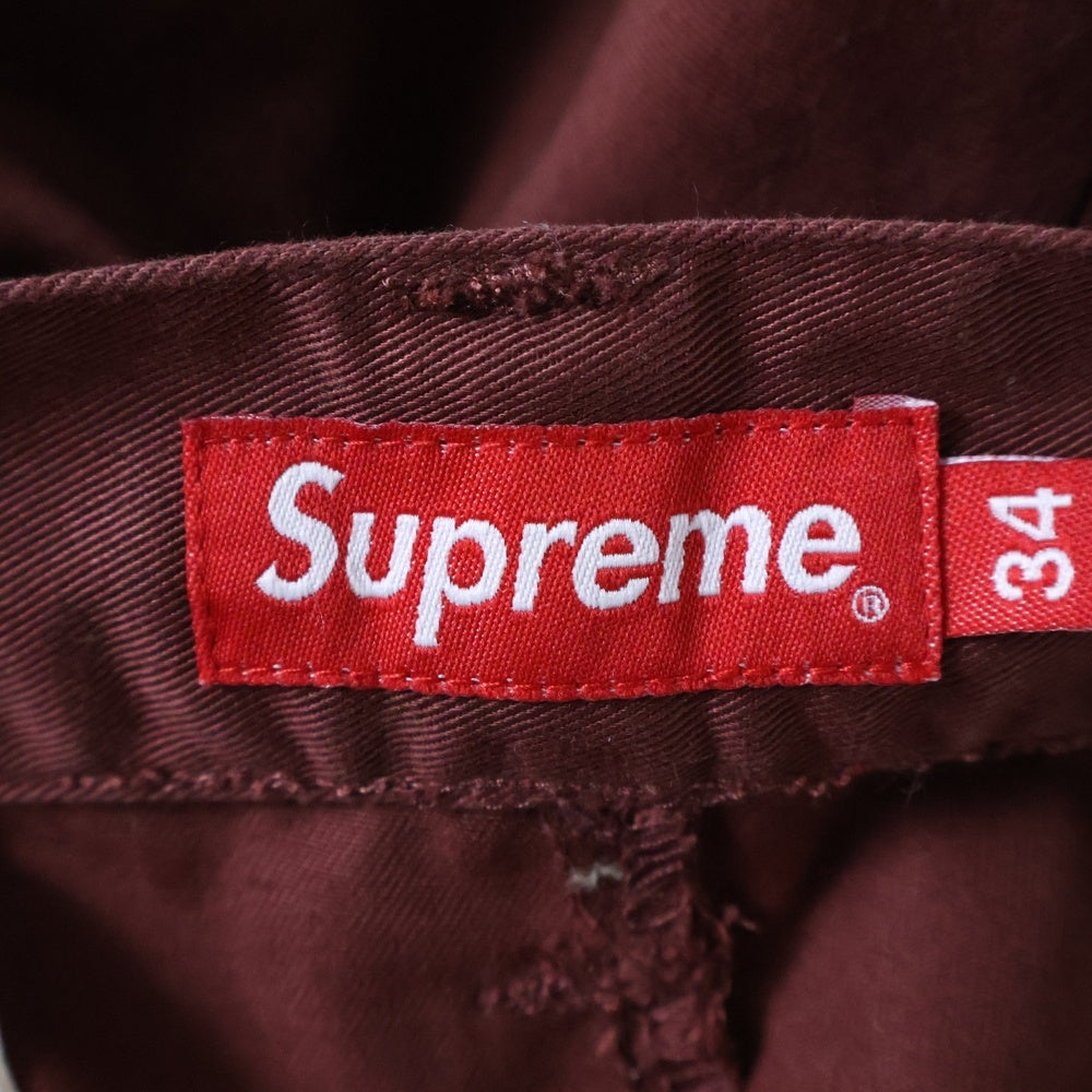 SUPREME(シュプリーム) Work Short ワークショーツ ハーフパンツ バーガンディ