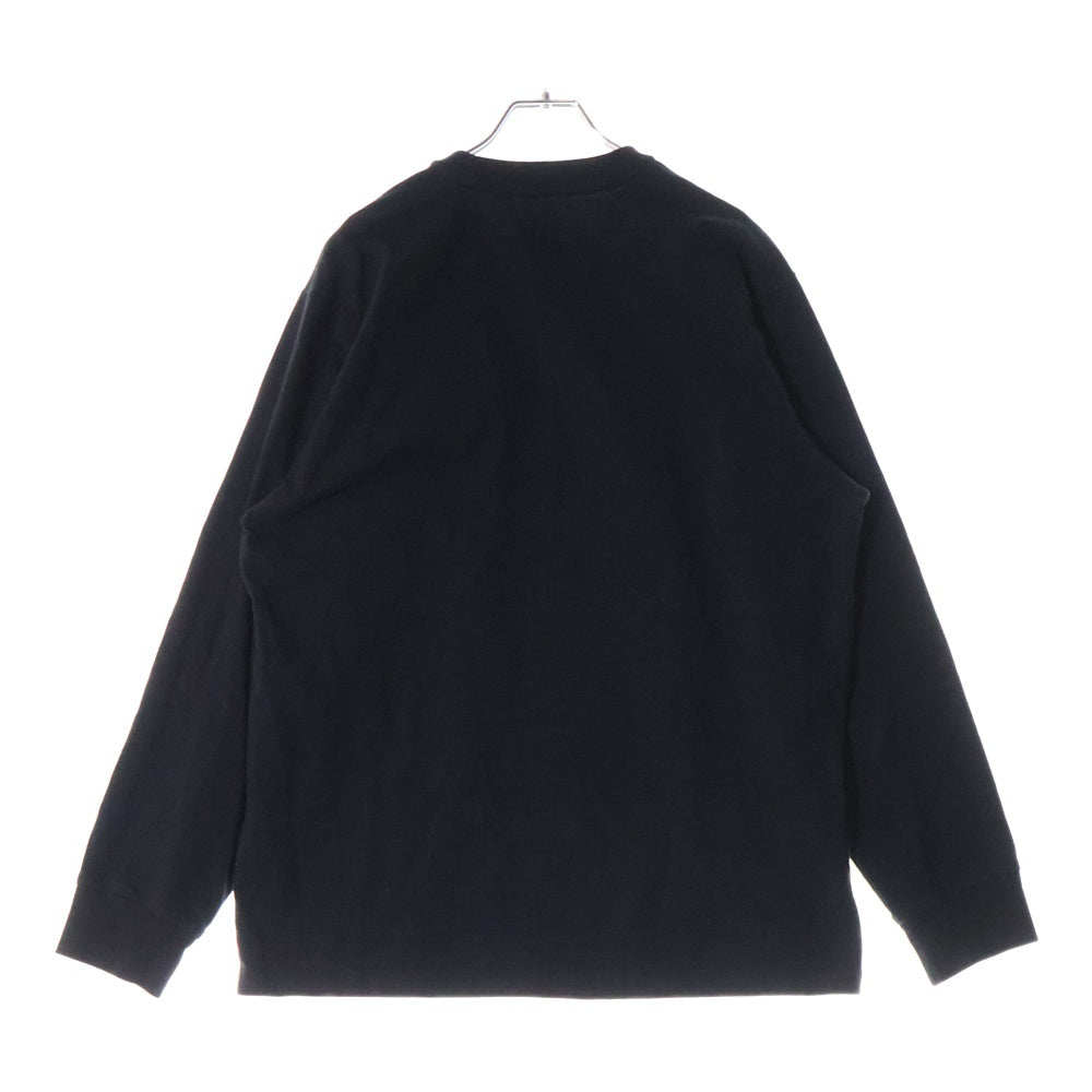 SUPREME(シュプリーム) 19AW Chrome Logo L/S Top クロームロゴ ロングスリーブTシャツ カットソー ブラック