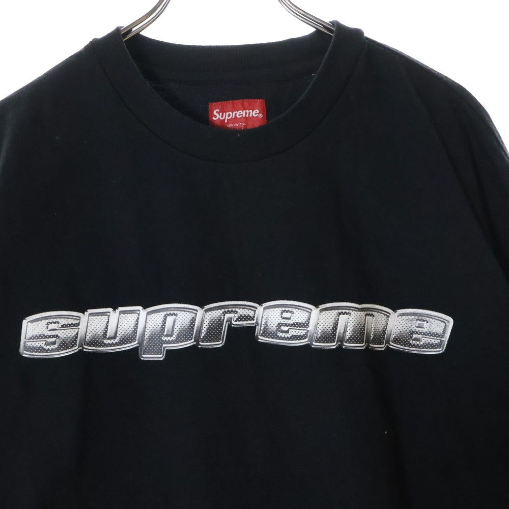 SUPREME(シュプリーム) 19AW Chrome Logo L/S Top クロームロゴ ロングスリーブTシャツ カットソー ブラック
