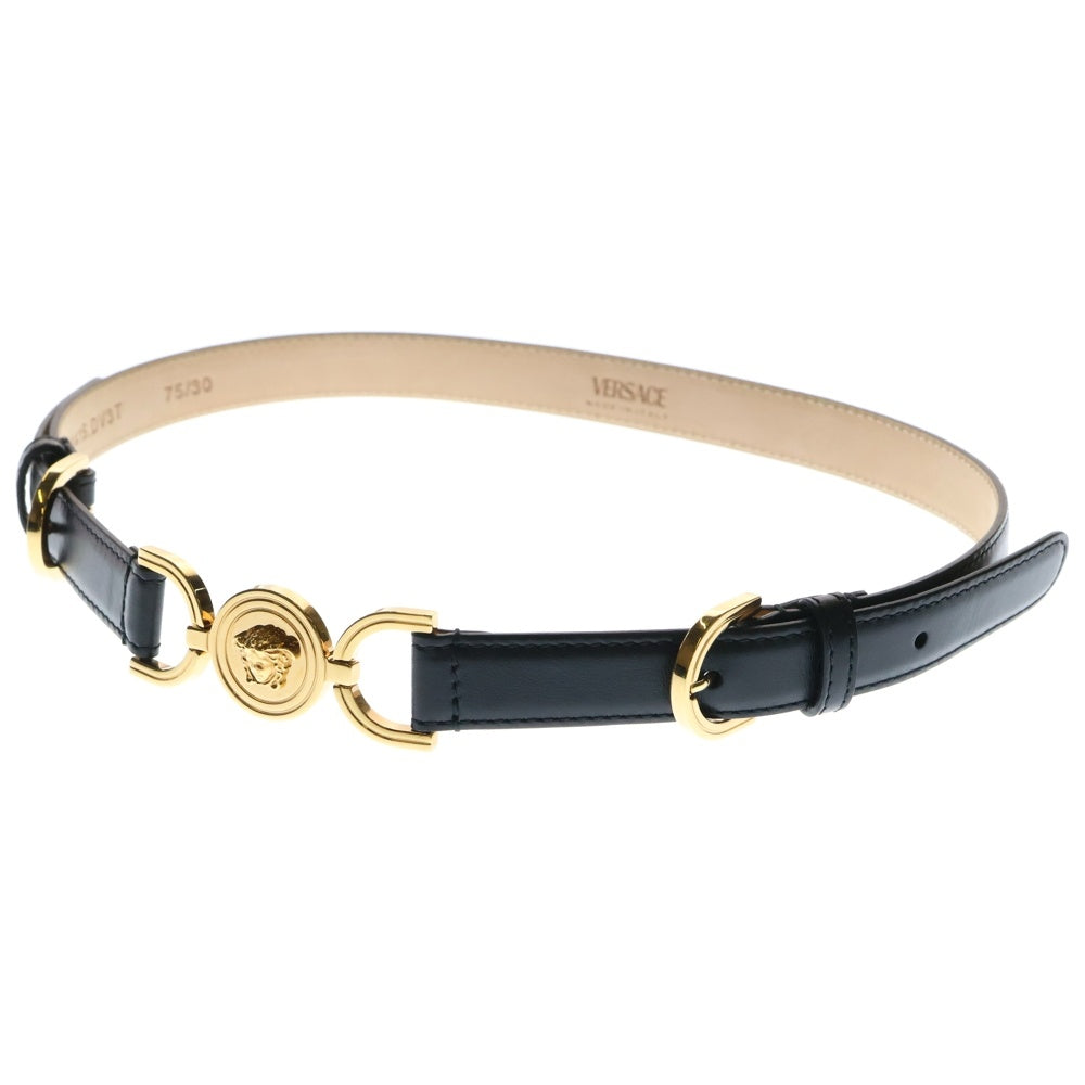 VERSACE(ヴェルサーチ) メデューサバックル レザー ベルト ブラック 1014415.DV3T