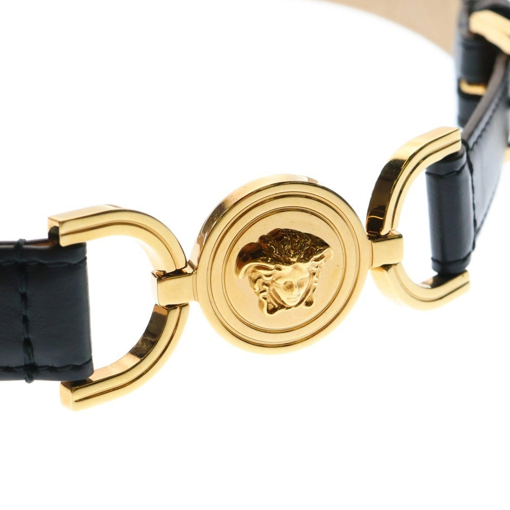 VERSACE(ヴェルサーチ) メデューサバックル レザー ベルト ブラック 1014415.DV3T