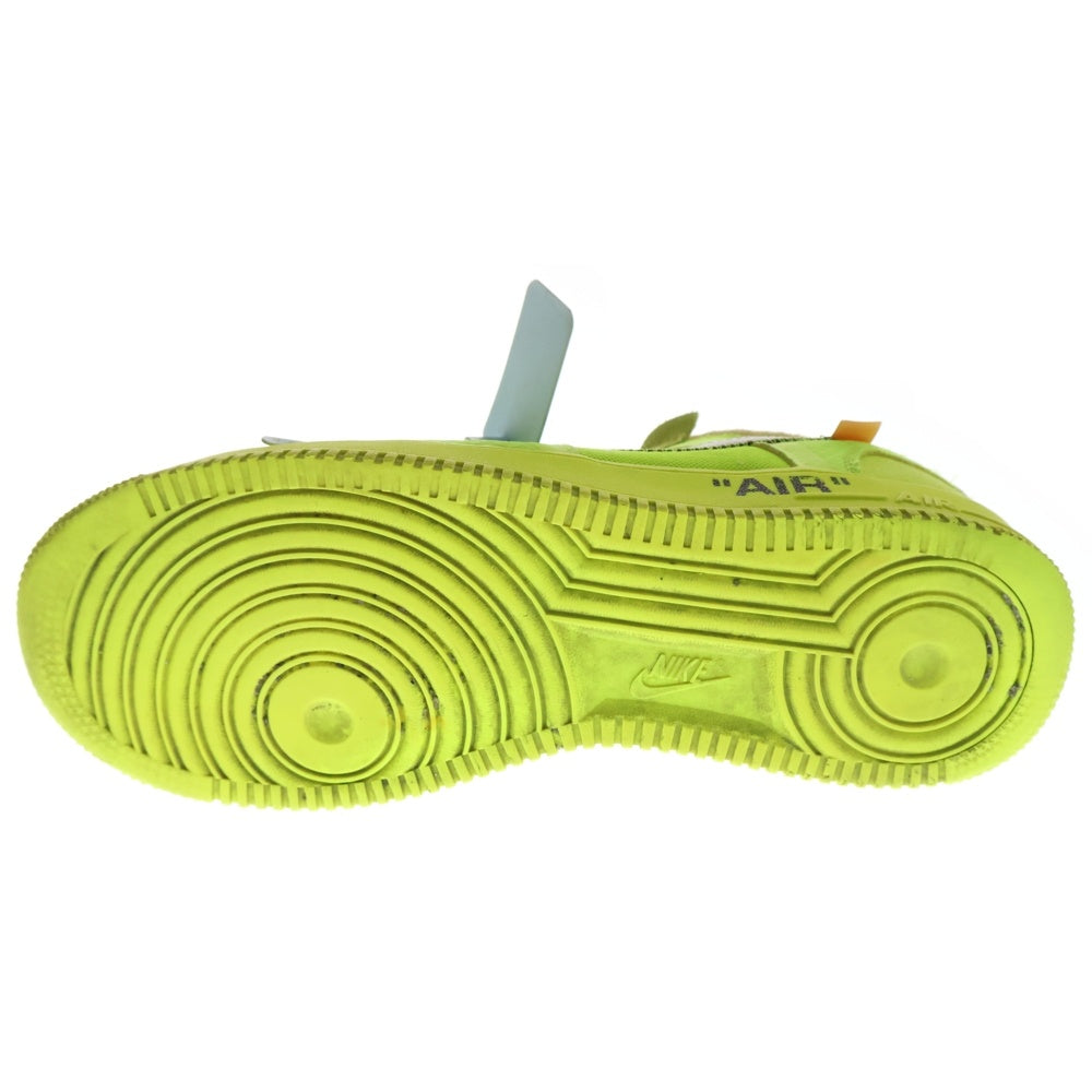 NIKE(ナイキ) ×OFF-WHITE THE 10 AIR FORCE 1 LOW VOLT AO4606-700 オフホワイト エアフォース1 ローカットスニーカー ボルト US9.5/27.5cm イエロー