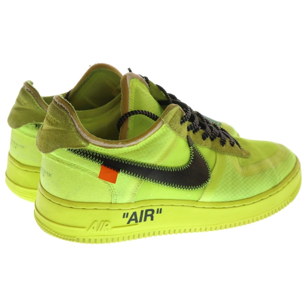 NIKE(ナイキ) ×OFF-WHITE THE 10 AIR FORCE 1 LOW VOLT AO4606-700 オフホワイト エアフォース1 ローカットスニーカー ボルト US9.5/27.5cm イエロー