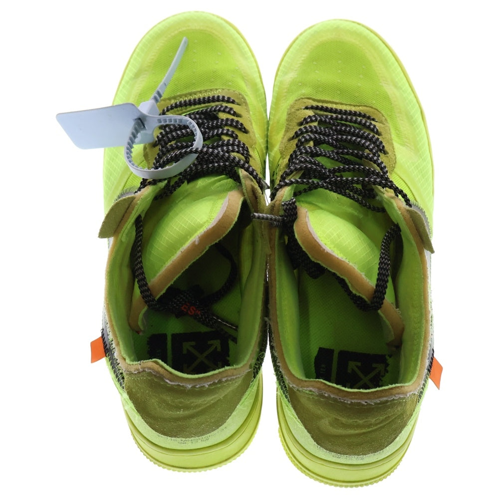 NIKE(ナイキ) ×OFF-WHITE THE 10 AIR FORCE 1 LOW VOLT AO4606-700 オフホワイト エアフォース1 ローカットスニーカー ボルト US9.5/27.5cm イエロー