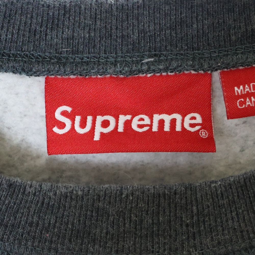 SUPREME(シュプリーム) 24AW Small Box Crewneck スモールボックスロゴ クルーネックスウェット グレー