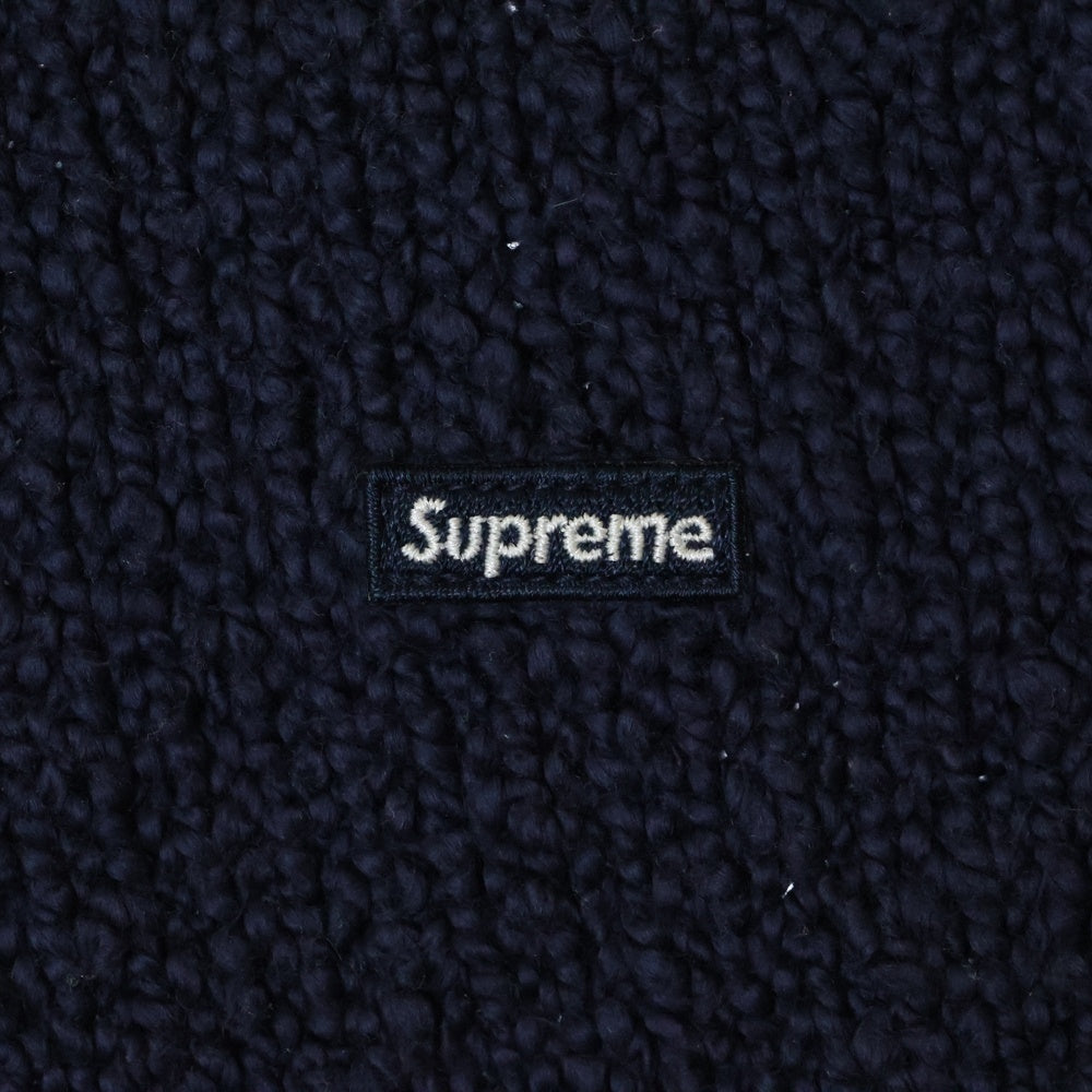 SUPREME(シュプリーム) 24SS Boucle Small Box Sweater ブークレスモールボックスロゴ セーター ネイビー
