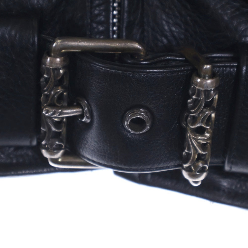 CHROME HEARTS(クロムハーツ) JJ DEAN ダガージップライダースレザージャケット ブラック