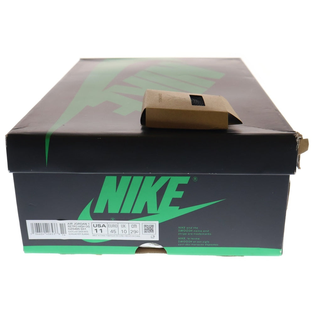 NIKE(ナイキ) AIR JORDAN 1 RETRO HIGH OG LUCKY GREEN DZ5485-031 エアジョーダン1 ラッキーグリーン ハイカットスニーカー グリーン/ホワイト US11/29.0cm