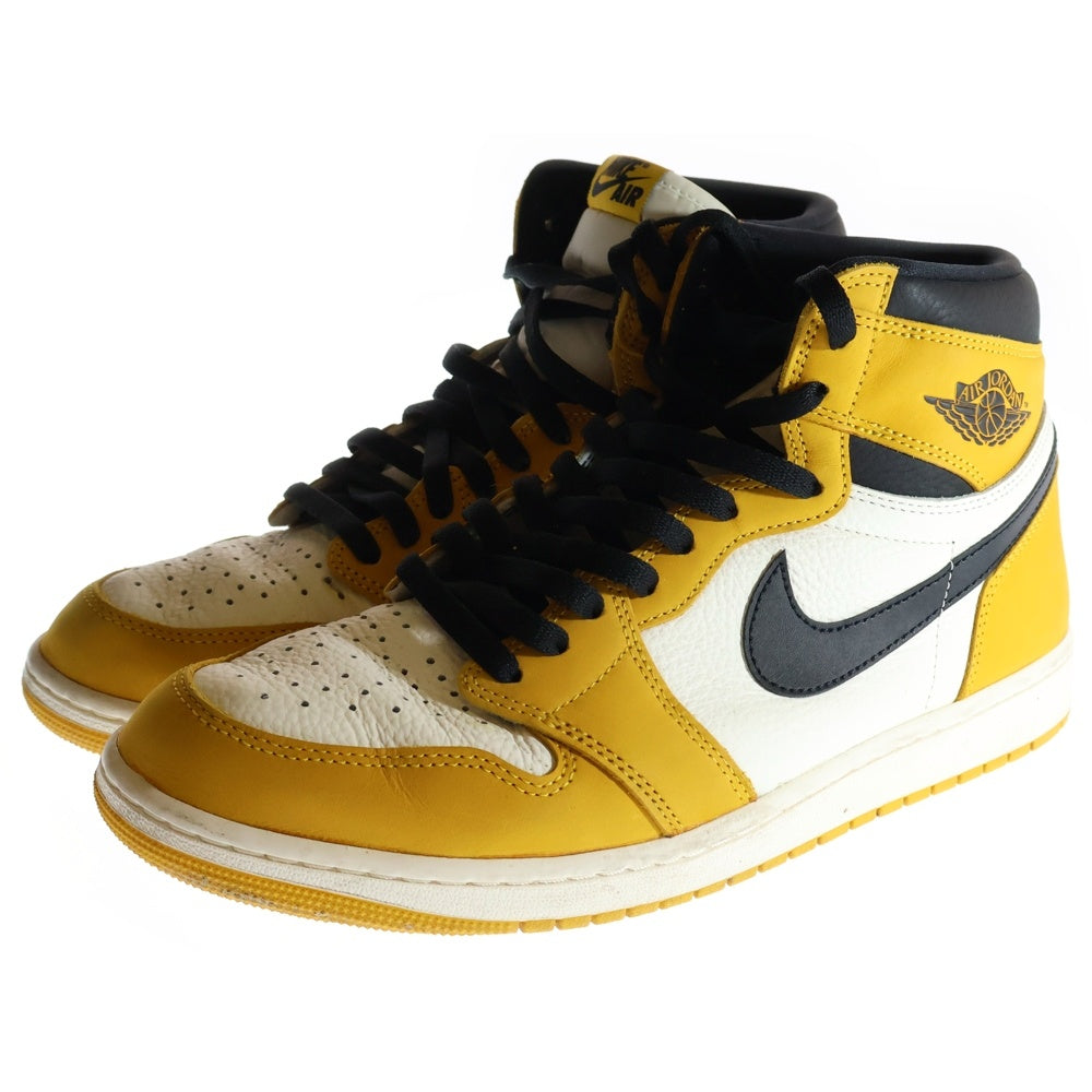 NIKE(ナイキ) AIR JORDAN 1 RETRO HIGH OG Yellow Ochre DZ5485-701 エアジョーダン1 イエローオークル ハイカットスニーカー シューズ イエロー/ホワイト US11/29.0cm