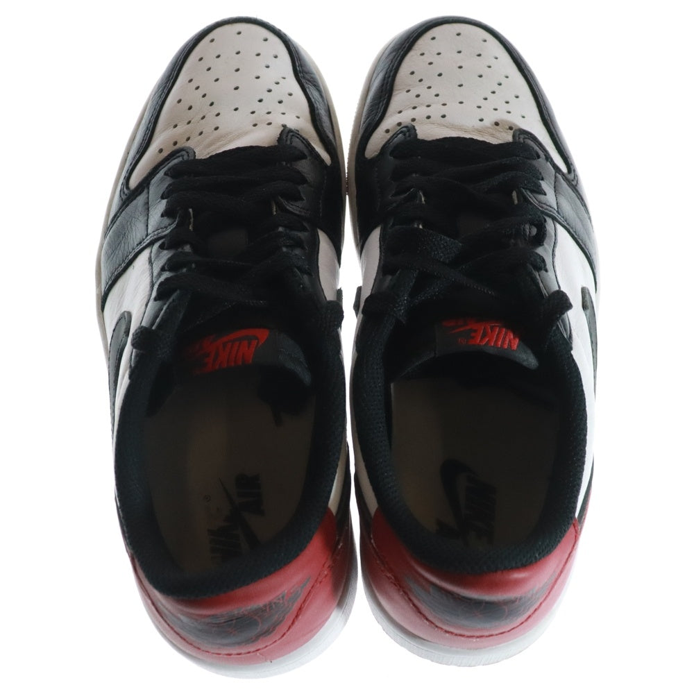 NIKE(ナイキ) AIR JORDAN 1 RETRO LOW OG BLACK TOE CZ0790-106 エアジョーダン1 レトロ ロー ブラックトゥ ローカットスニーカー US7.5/25.5cm ホワイト/レッド