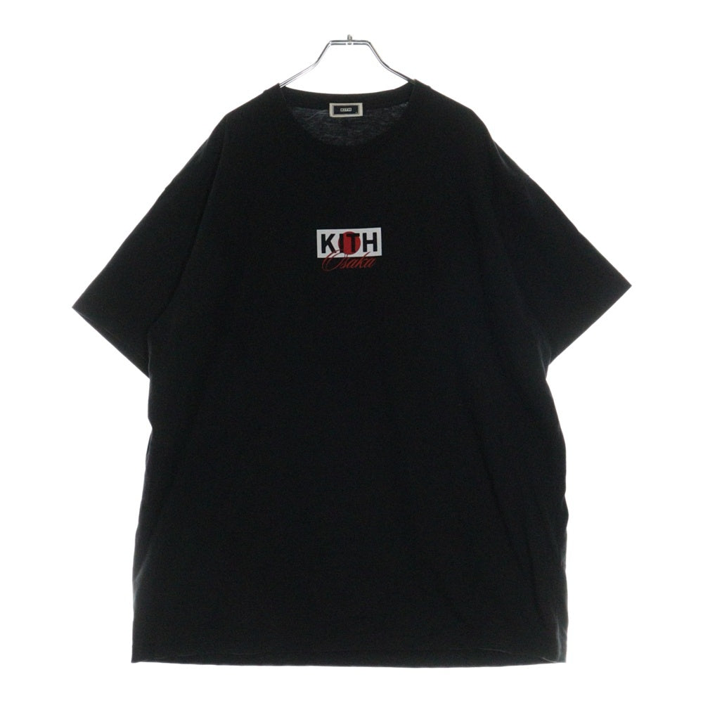 KITH(キス) OSAKA JAPAN FLAG TEE オオサカ ジャパンフラグ コットン 半袖Tシャツ カットソー ブラック