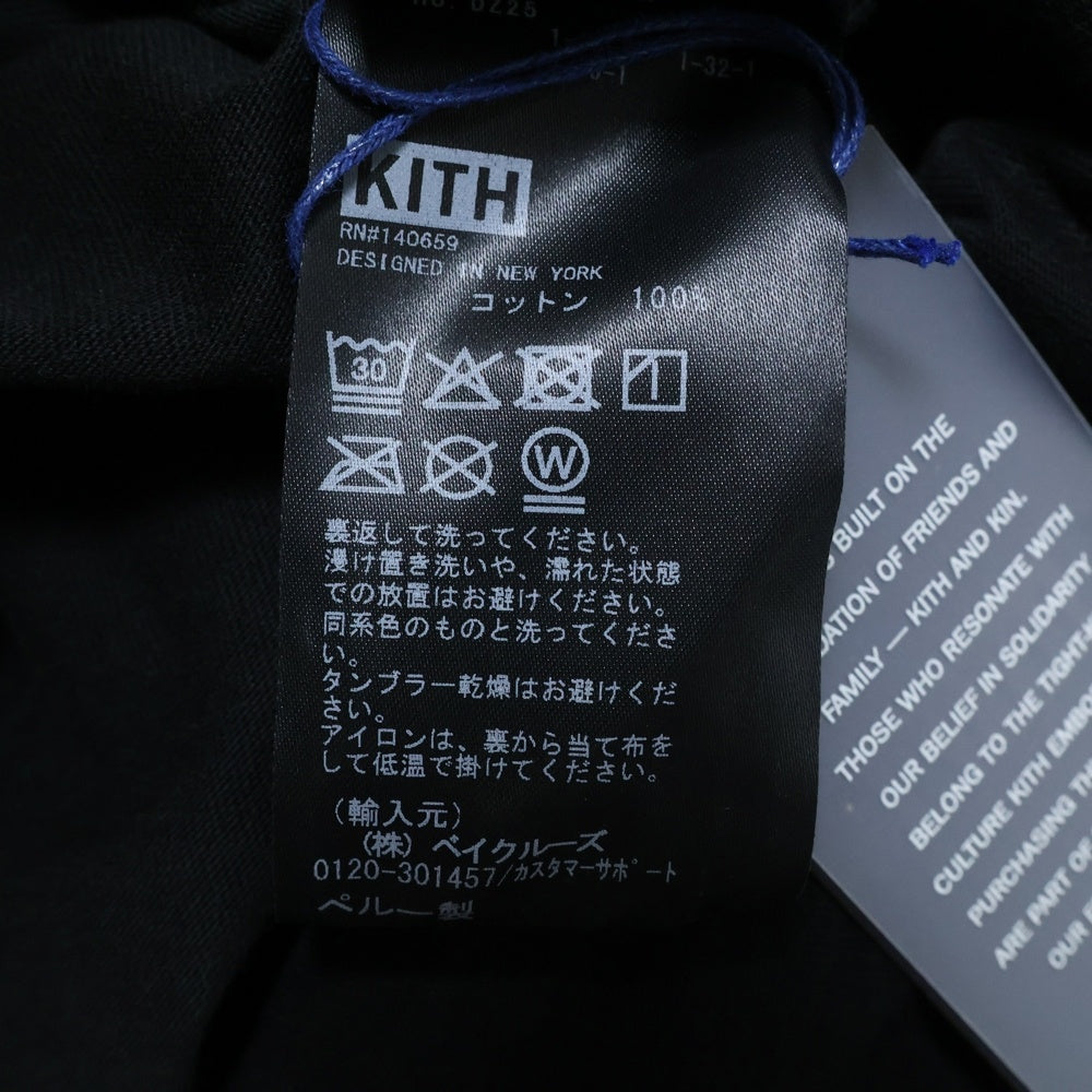 KITH(キス) OSAKA CITY LIGHT TEE オオサカ シティーライト コットン 半袖Tシャツ カットソー ブラック