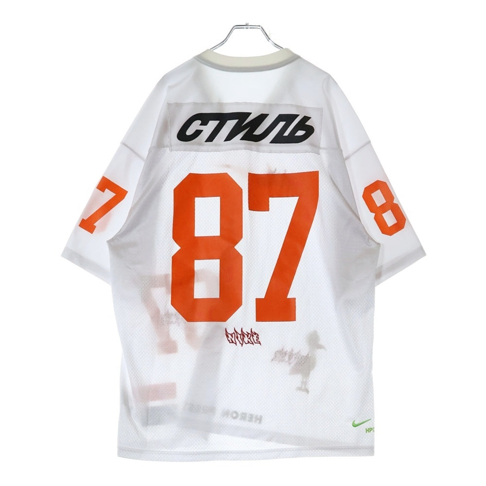 NIKE(ナイキ) HERON PRESTON CI2060-100 ヘロンプレストン ゲームシャツ メッシュ ホワイト