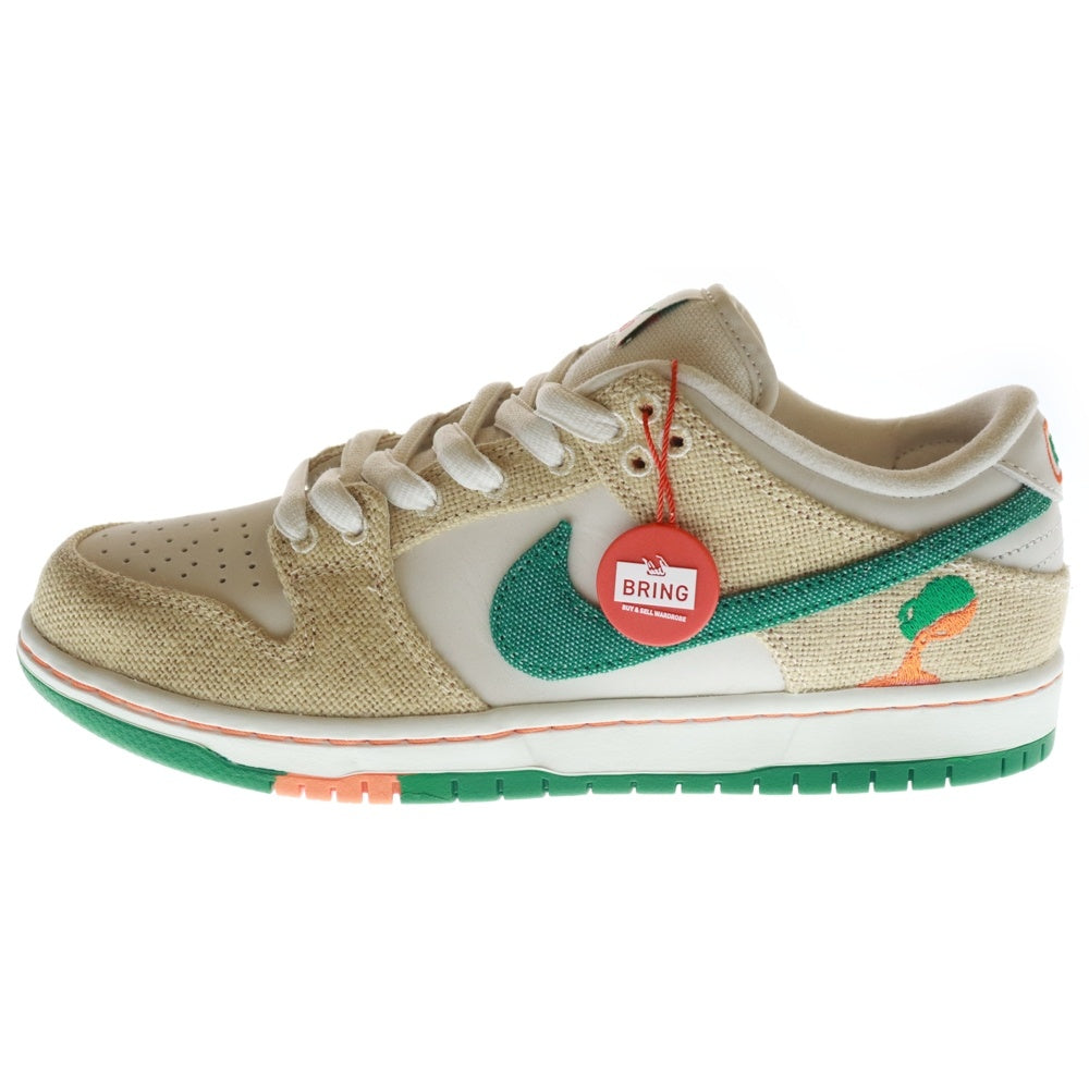 NIKE SB(ナイキエスビー) ×Jarritos DUNK LOW PHANTOM AND MALACHITE ×ハリトス ダンクロー ローカットスニーカー シューズ ベージュ/グリーン FD0860-001 US8.5/26.5cm