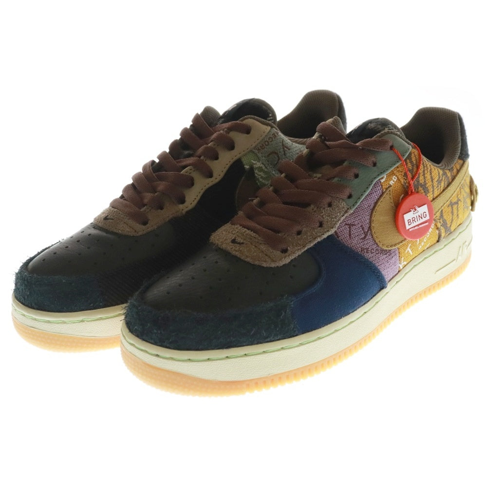 NIKE(ナイキ) ×TRAVIS SCOTT AIR FORCE 1 LOW CACTUS JACK トラヴィススコット エアフォース1 カクタスジャック ローカットスニーカー マルチ US8.5/26.5cm CN2405‐900