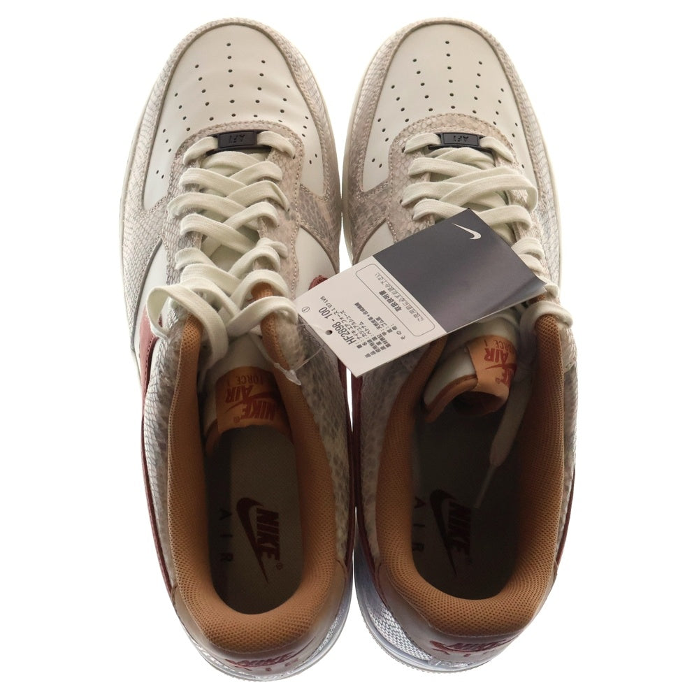 NIKE(ナイキ) AIR FORCE 1 LOW PINK SNAKESKIN HF2898-100 エアフォース1 ピンクスネークスキン ローカットスニーカー US14/32cm ホワイト/ピンク