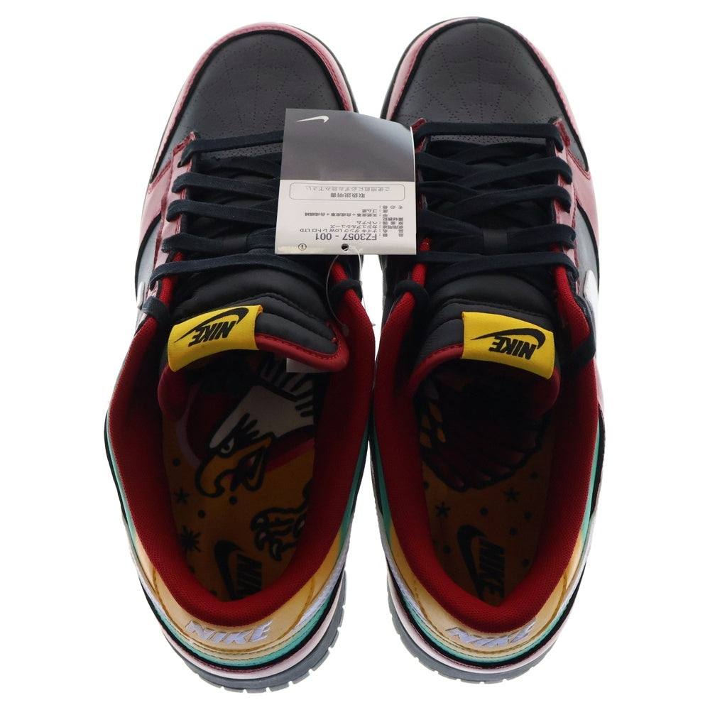 NIKE(ナイキ) DUNK LOW RETRO LTD BIKER TATTOOS FZ3057-001 ダンク バイカータトゥー ローカットスニーカー US13/31cm ブラック/レッド