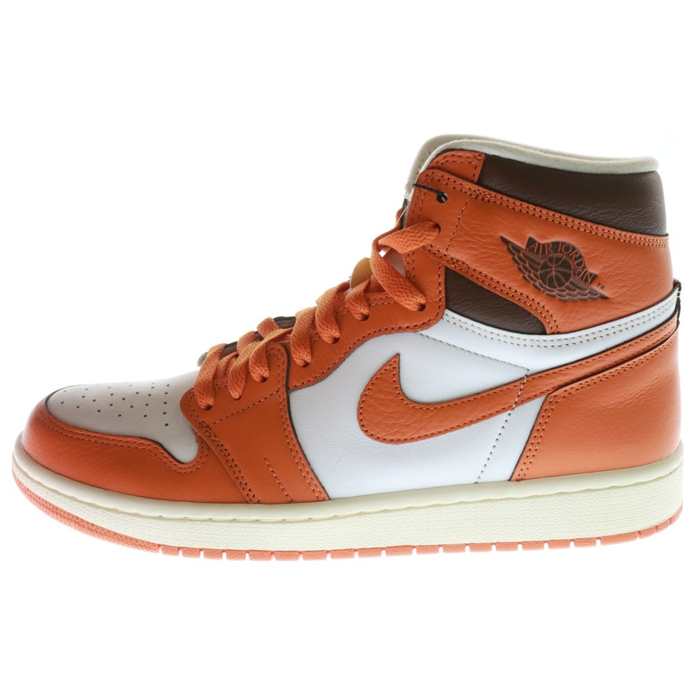 NIKE(ナイキ) WMNS AIR JORDAN 1 HIGH OG STARFISH DO9369-101 ウィメンズ エアジョーダン1 スターフィッシュ ハイカットスニーカー US10/27cm オレンジ/ホワイト