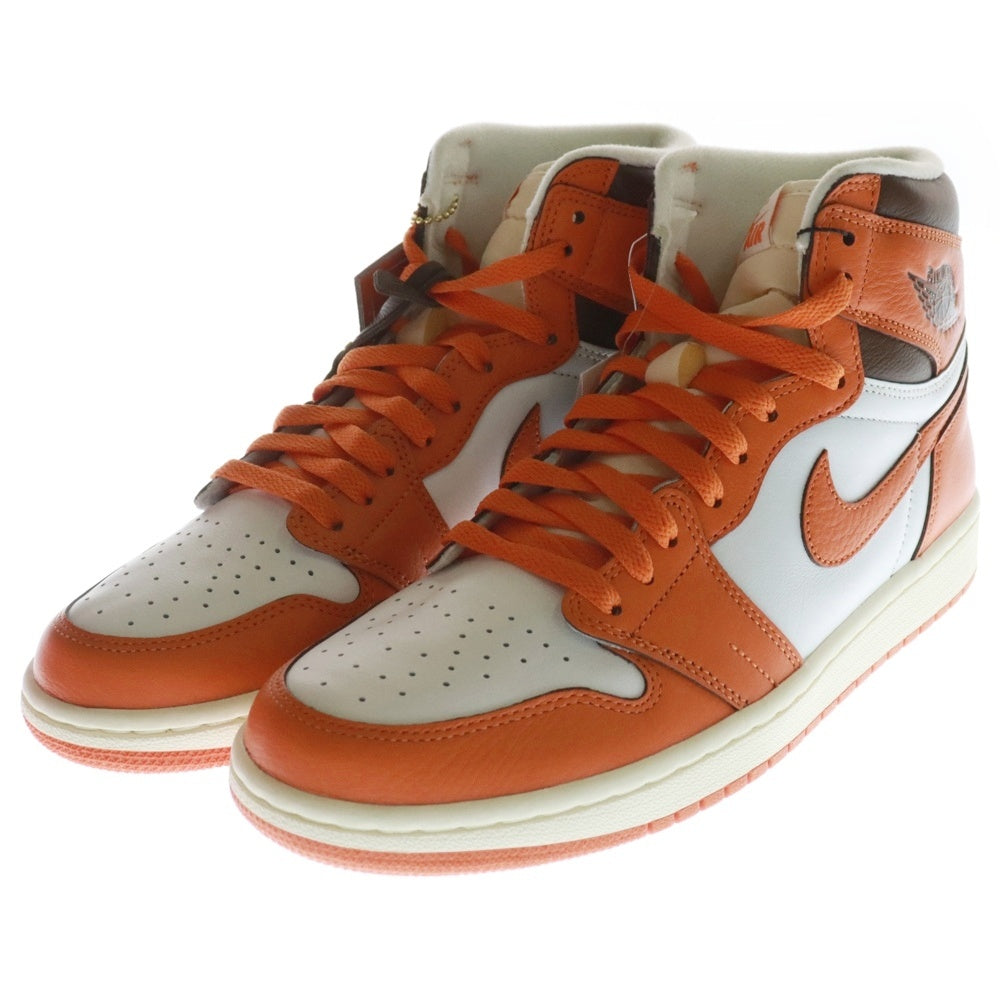 NIKE(ナイキ) WMNS AIR JORDAN 1 HIGH OG STARFISH DO9369-101 ウィメンズ エアジョーダン1 スターフィッシュ ハイカットスニーカー US10/27cm オレンジ/ホワイト