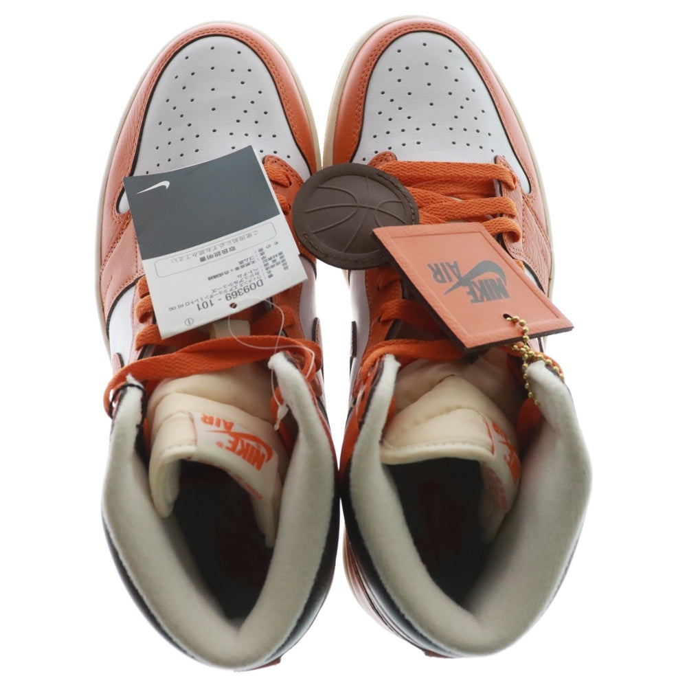 NIKE(ナイキ) WMNS AIR JORDAN 1 HIGH OG STARFISH DO9369-101 ウィメンズ エアジョーダン1 スターフィッシュ ハイカットスニーカー US10/27cm オレンジ/ホワイト