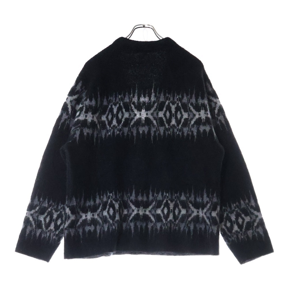 SUPREME(シュプリーム) 22AW Abstract Stripe Cardigan アブストラクト ストライプモヘヤニットカーディガン ブラック