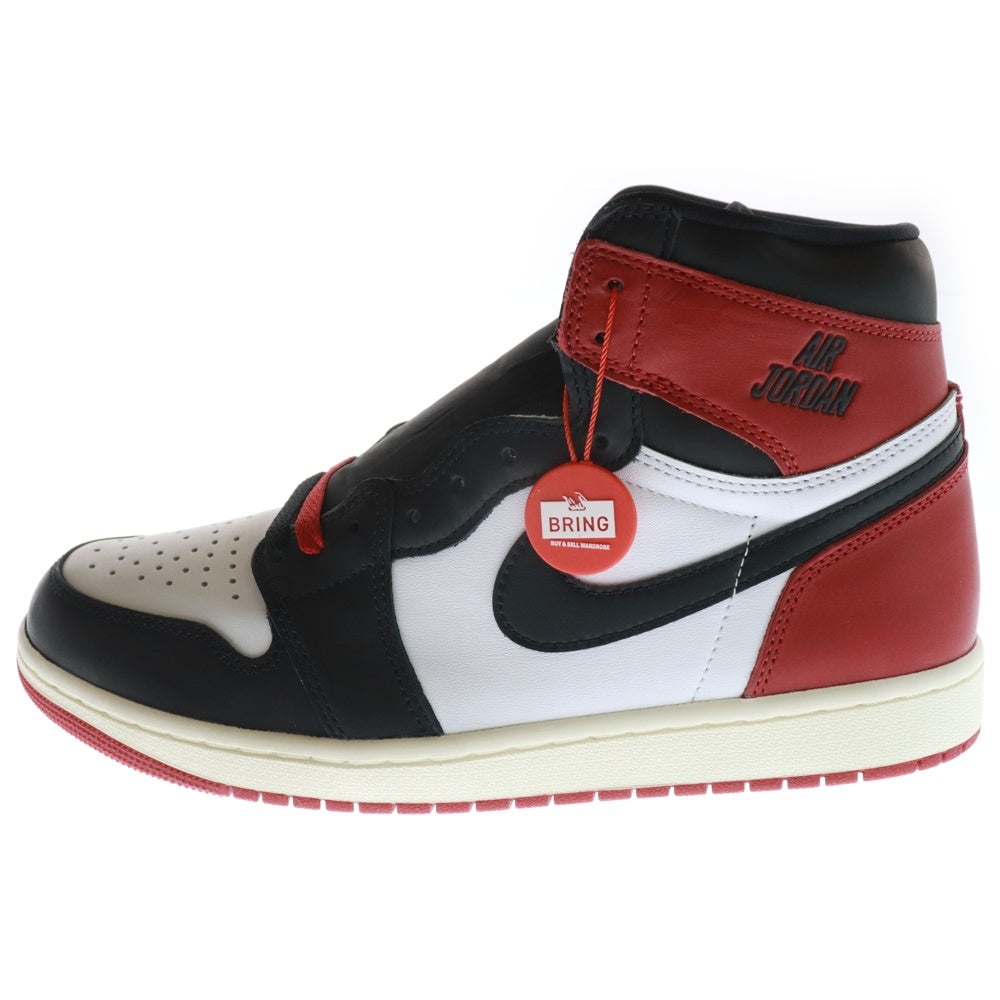 NIKE(ナイキ) AIR JORDAN 1 エアジョーダン レトロ ブラック トゥ ハイカットスニーカー レッド/ホワイト/ブラック US10/28cm DZ5485-106