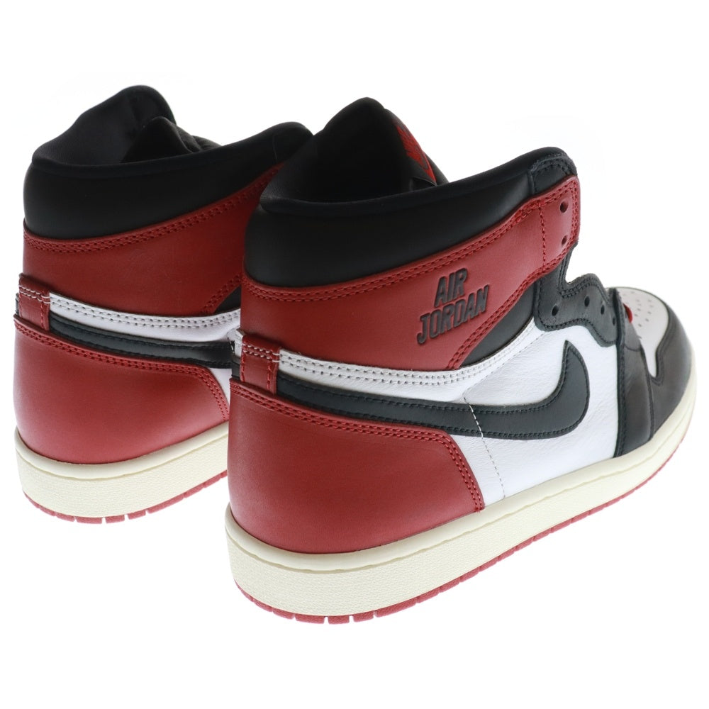 NIKE(ナイキ) AIR JORDAN 1 エアジョーダン レトロ ブラック トゥ ハイカットスニーカー レッド/ホワイト/ブラック US10/28cm DZ5485-106