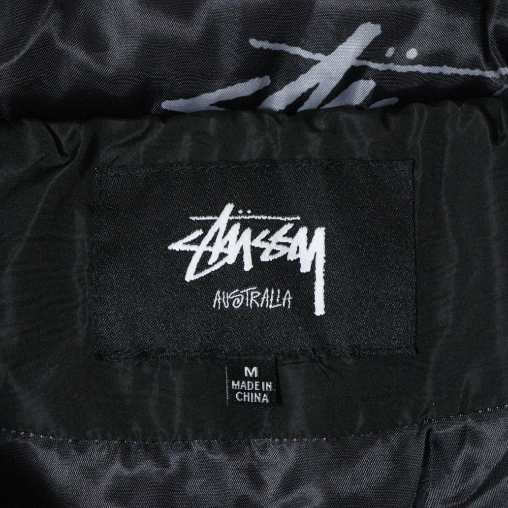 STUSSY(ステューシー) Australia ストックロゴパフィージャケット ブラック