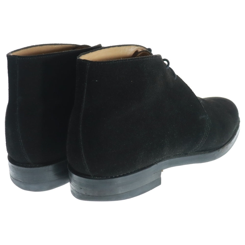Crockett&Jones(クロケットアンドジョーンズ) Chertsey Chukka Boots 21645A-S01D1 チャートシー チャッカ スエードブーツ ブラック ※純正ツリー付き