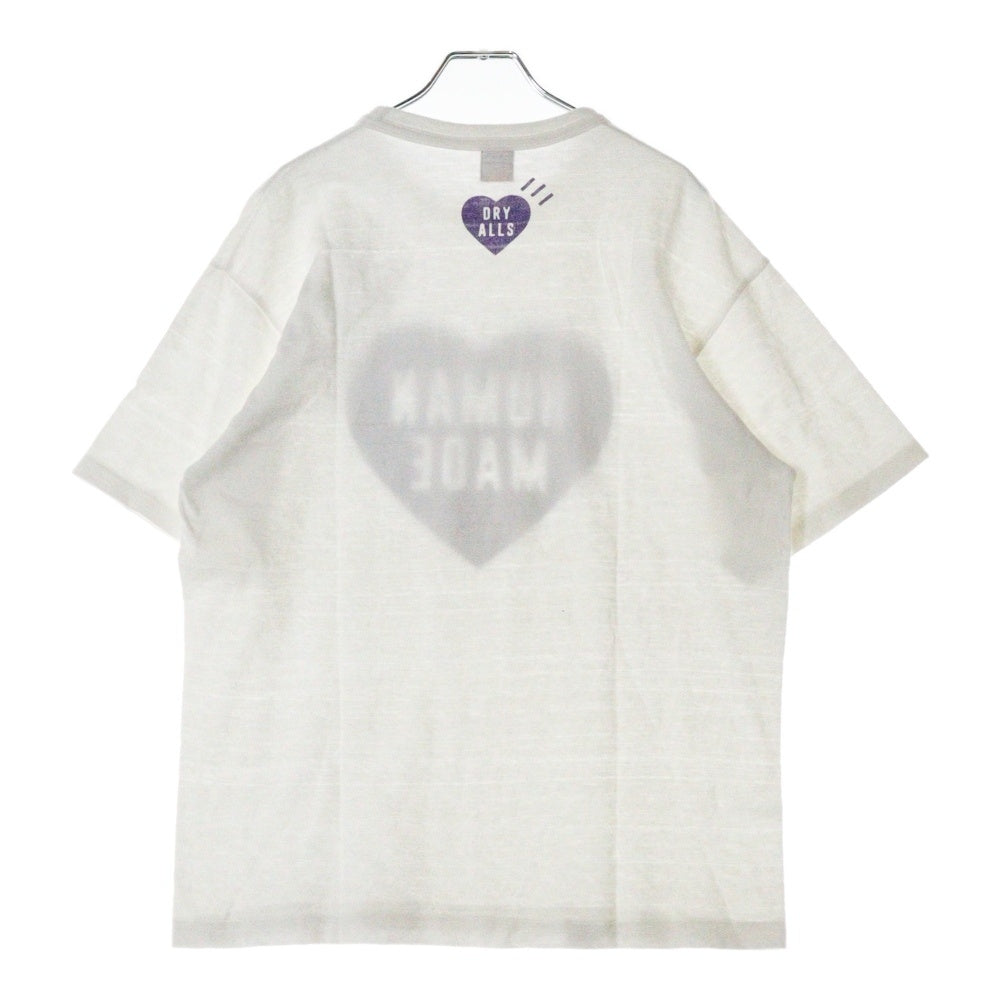 HUMAN MADE(ヒューマンメイド) 24SS Heart T-Shirt フロントハートプリント半袖Tシャツ 半袖カットソー ホワイト