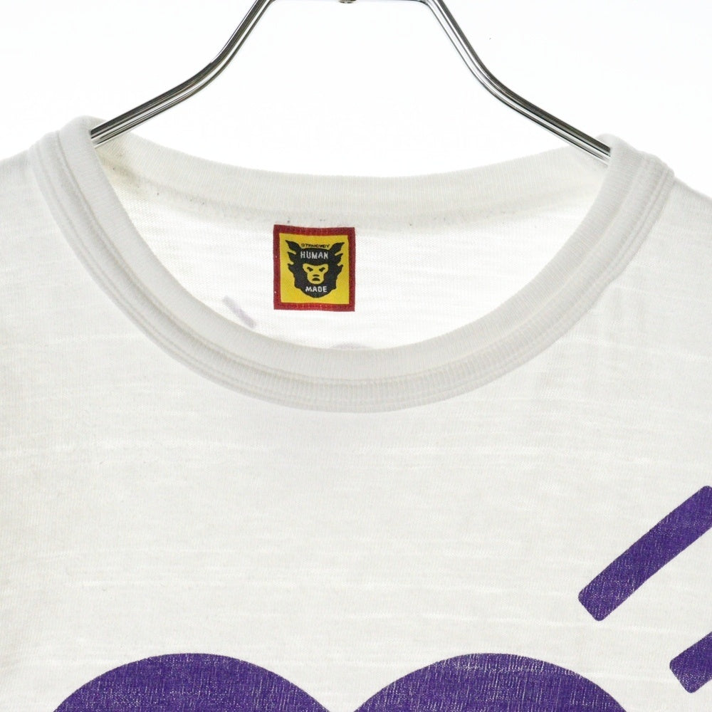 HUMAN MADE(ヒューマンメイド) 24SS Heart T-Shirt フロントハートプリント半袖Tシャツ 半袖カットソー ホワイト