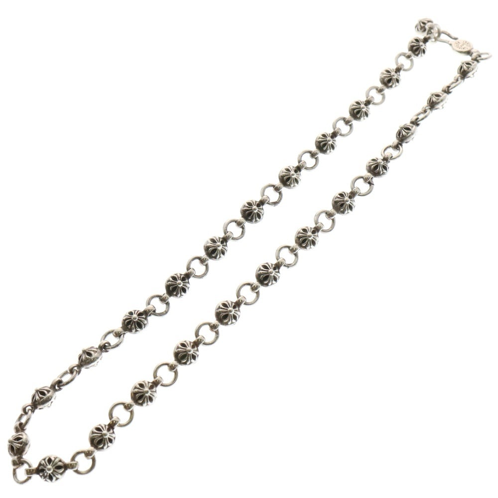 CHROME HEARTS(クロムハーツ) ♯1 CRSBL CHN クロスボールチェーン ネックレス シルバー 18inch