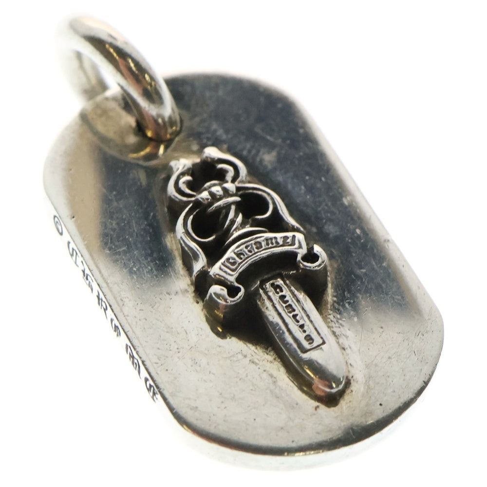 CHROME HEARTS(クロムハーツ) D TAG SM RSD DAGGER レイズドドッグタグ スモール ダガー ネックレストップ シルバー