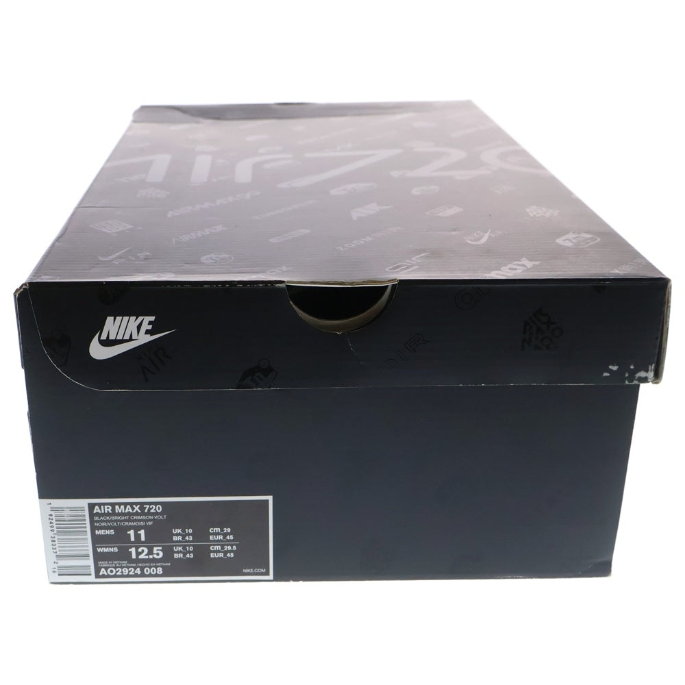 NIKE(ナイキ) AIR MAX 720 RETRO FUTURE AO2924-008 エアマックス720 フューチャー ローカットスニーカー US11/29cm ブラック/イエロー