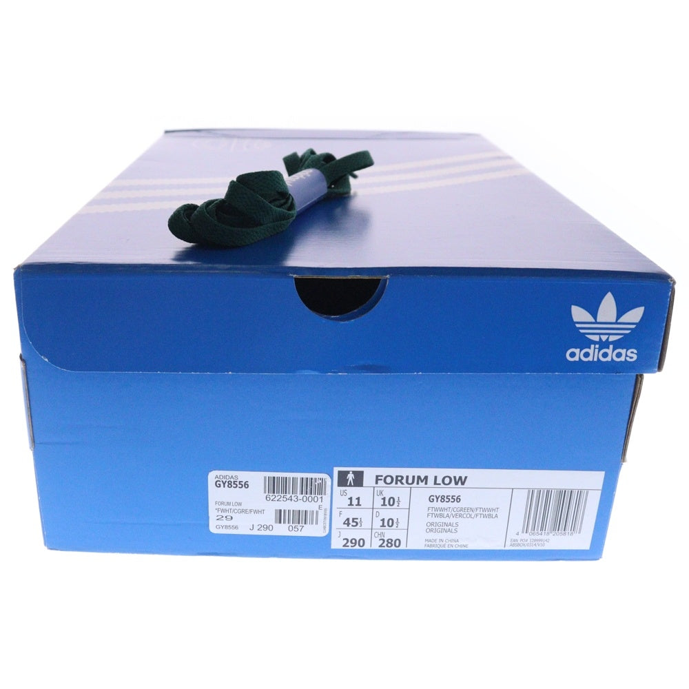 adidas(アディダス) FORUM LOW フォーラム ローカットスニーカー GY8556 US11/29.0cm ホワイト/グリーン