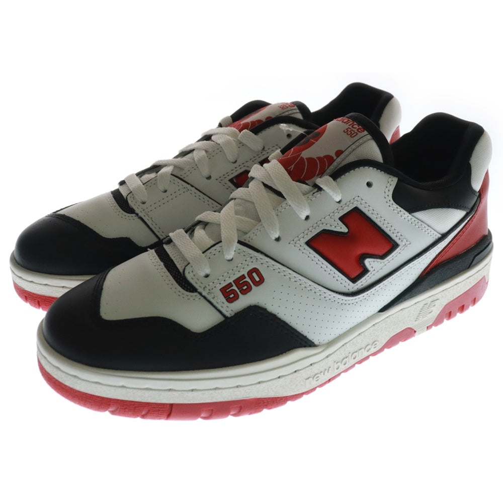 New Balance(ニューバランス) BB550HR1 ローカットスニーカー US11/29.0cm ホワイト/レッド