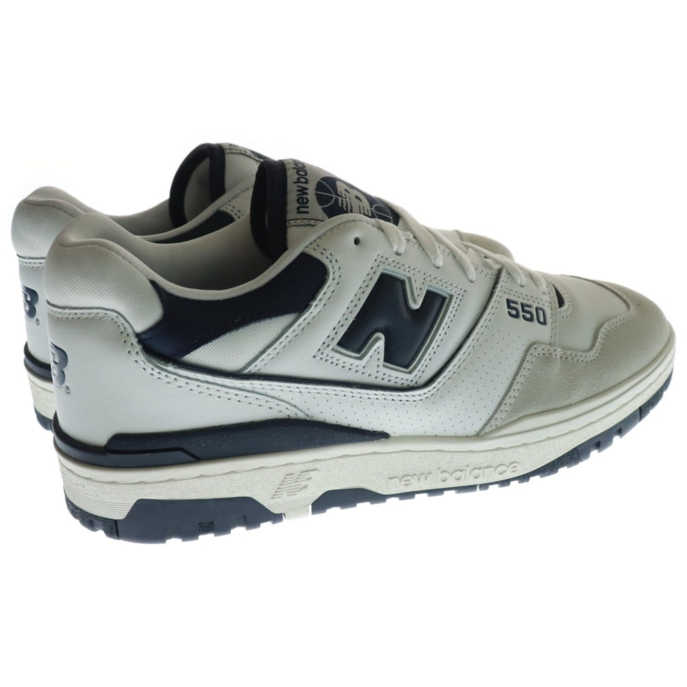 New Balance(ニューバランス) BB550WA1 ローカットスニーカー US11/29.0cm ホワイト/ネイビー