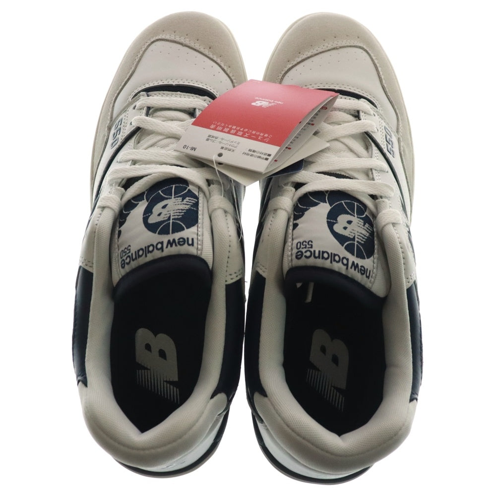 New Balance(ニューバランス) BB550WA1 ローカットスニーカー US11/29.0cm ホワイト/ネイビー