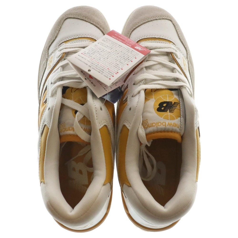 New Balance(ニューバランス) BB550LA1 ローカットスニーカー US11/29.0cm ホワイト/イエロー