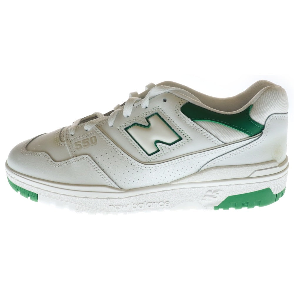 New Balance(ニューバランス) BB550SWB ローカットトスニーカー US11/29.0cm ホワイト/グリーン