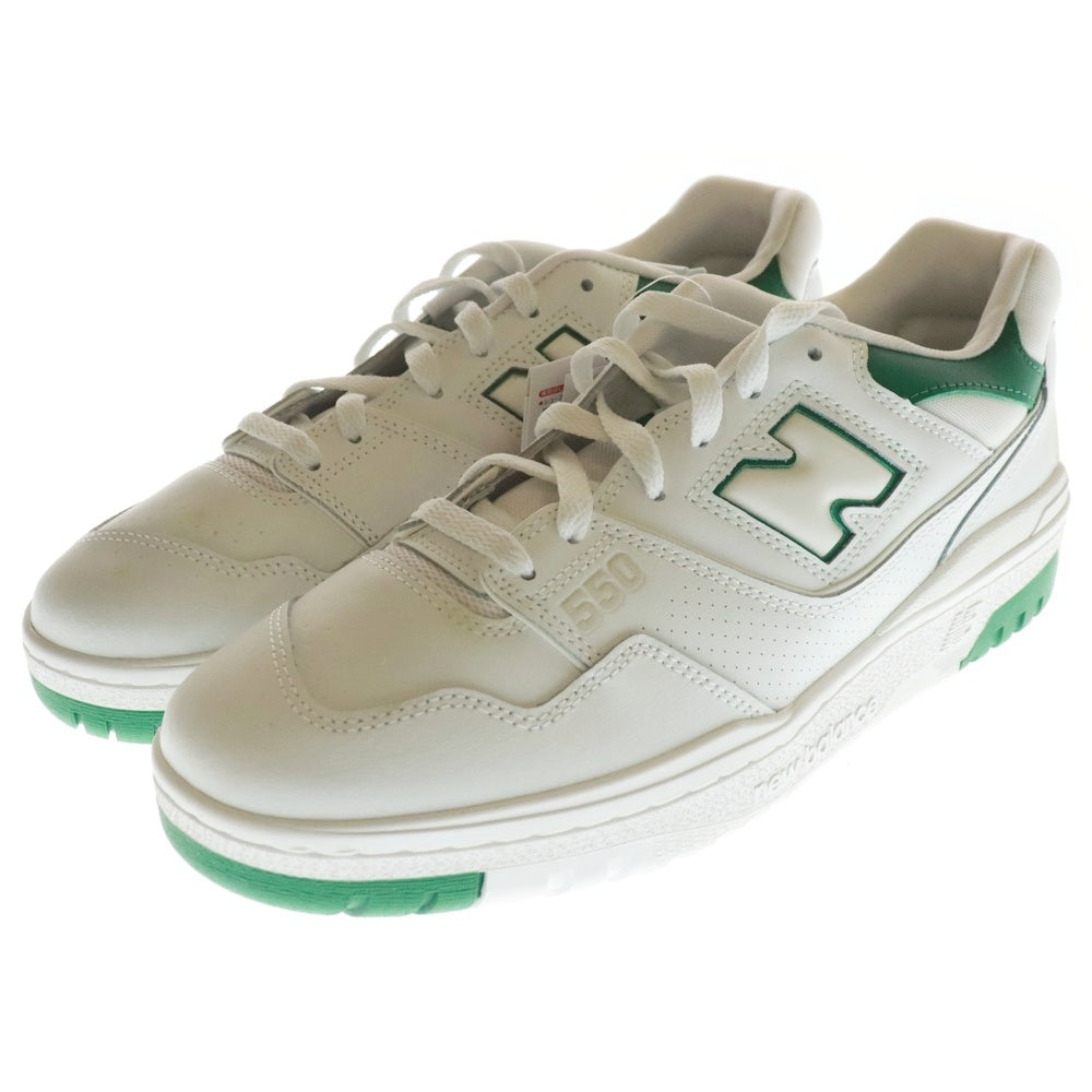 New Balance(ニューバランス) BB550SWB ローカットトスニーカー US11/29.0cm ホワイト/グリーン