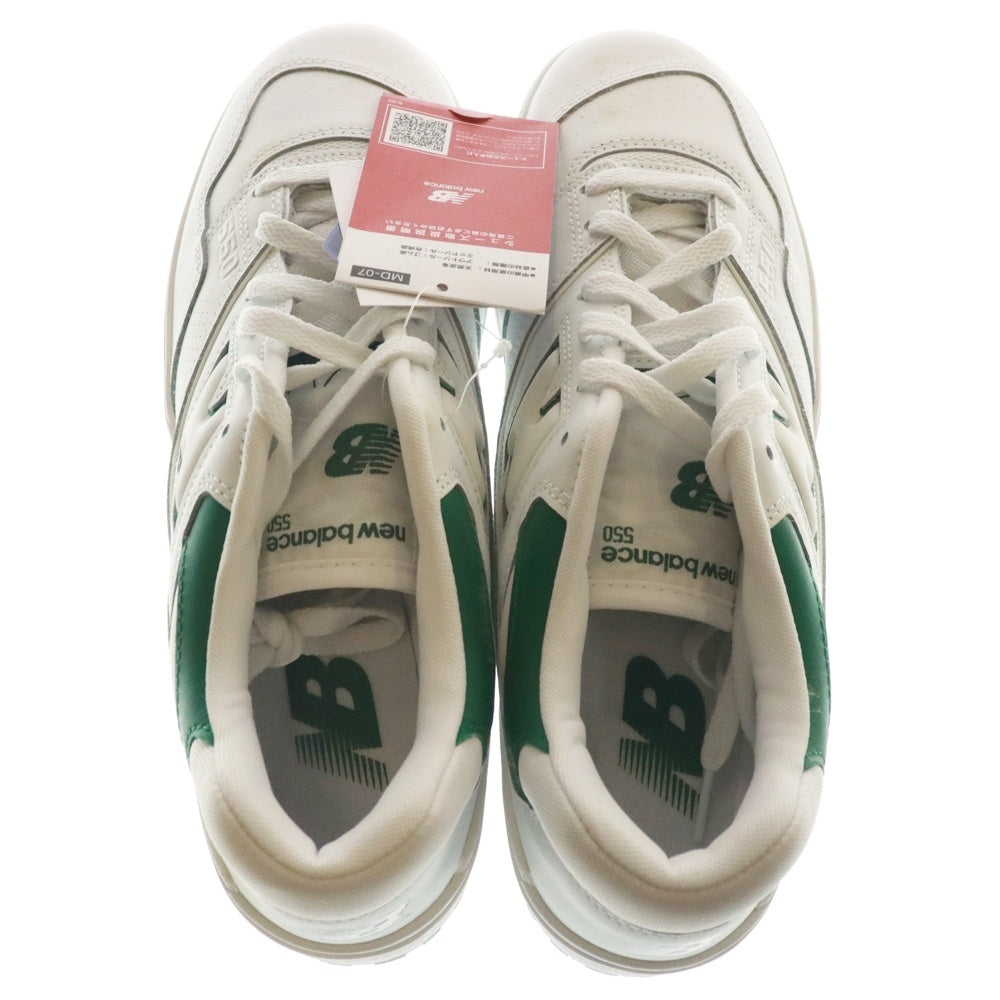 New Balance(ニューバランス) BB550SWB ローカットトスニーカー US11/29.0cm ホワイト/グリーン