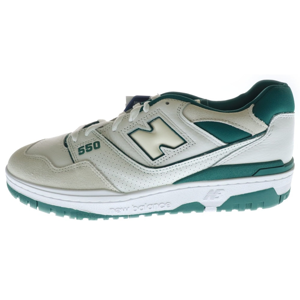 New Balance(ニューバランス) BB550STA ローカットトスニーカー US11/29.0cm ホワイト/グリーン