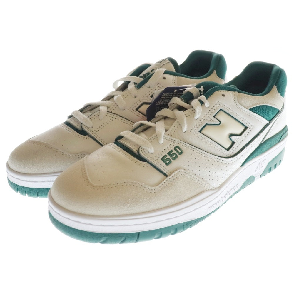 New Balance(ニューバランス) BB550STA ローカットトスニーカー US11/29.0cm ホワイト/グリーン