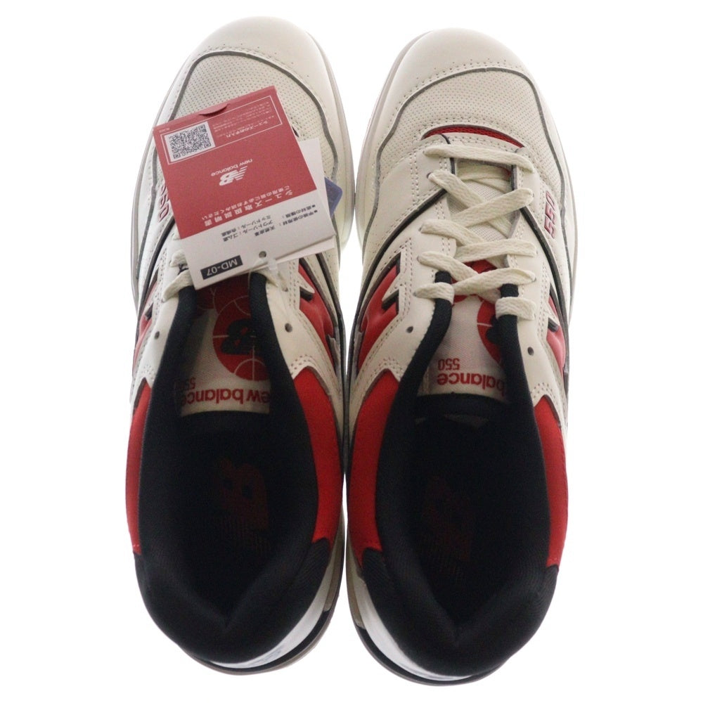 New Balance(ニューバランス) BB550VTB ローカットトスニーカー US11/29.0cm ホワイト/レッド