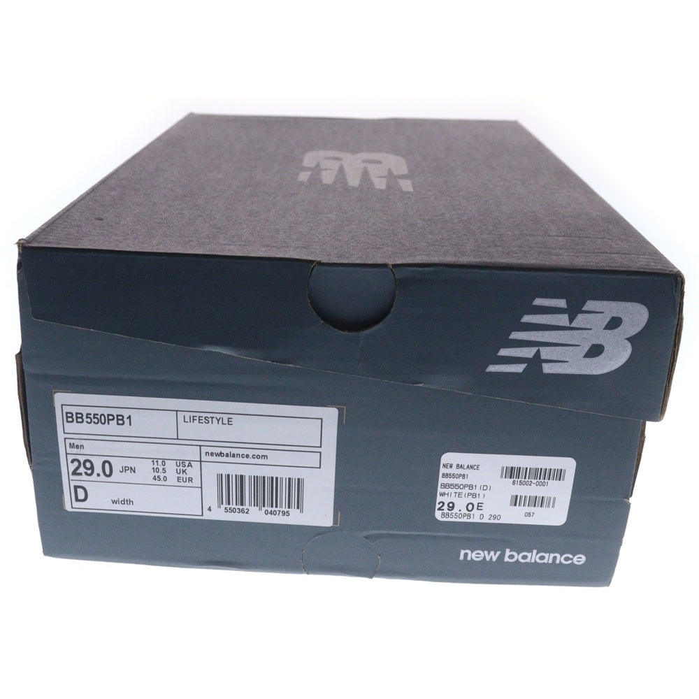 New Balance(ニューバランス) BB550PB1 ローカットスニーカー US11/29.0cm ホワイト
