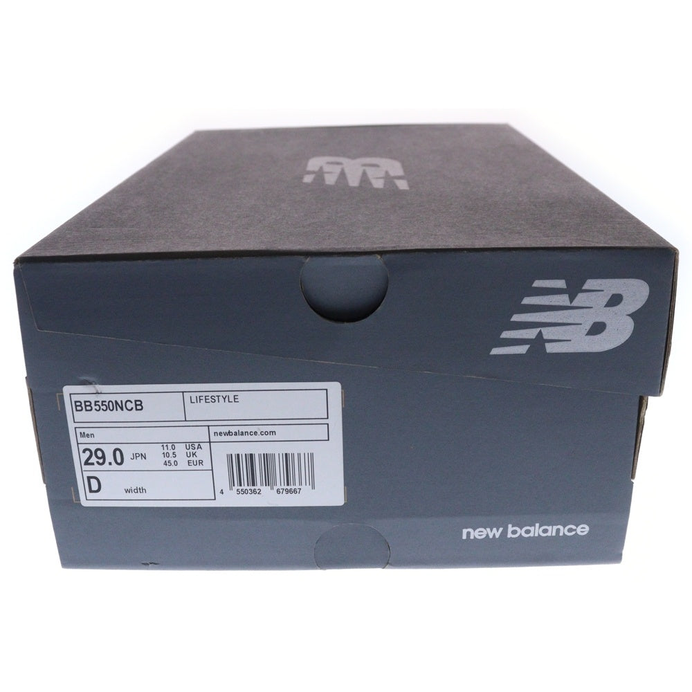 New Balance(ニューバランス) BB550NCB ローカットスニーカー US11/29.0cm ホワイト