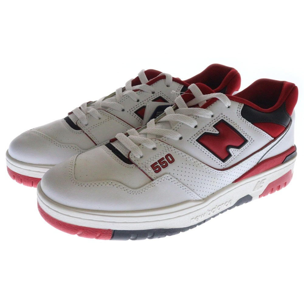 New Balance(ニューバランス) BB550SR1 ローカットスニーカー US11/29cm ホワイト/レッド